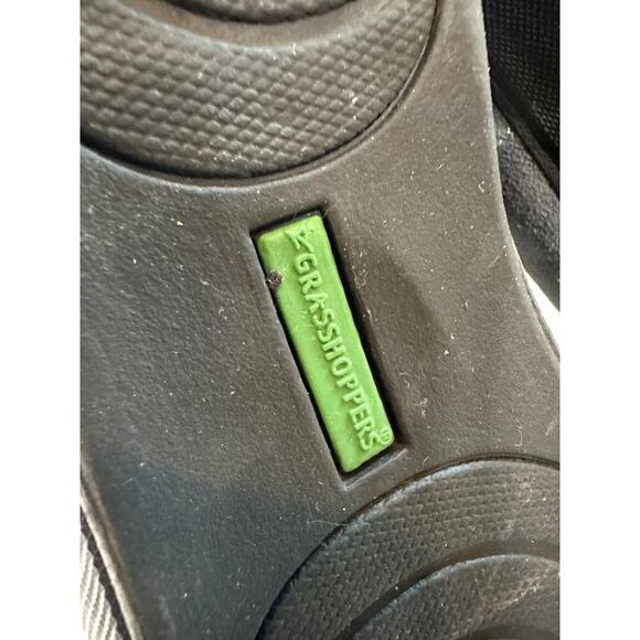 Grasshoppers Size 9.5 Gray Stretch Plus Zip Up Slipon Shoe Loafer Comfort Travel - Picture 8 of 10